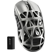 ATTACK SHARK R2 Wireless 8K Magnesium Alloy Mouse, PixArt PAW3950 Gaming Sensor, 48g SUPERLIGHT Mouse, BT/2.4G/Wired Gaming Mouse, Adjustable DPI 42000, Office Mice for Win11/Xbox/PS/Mac -Gray